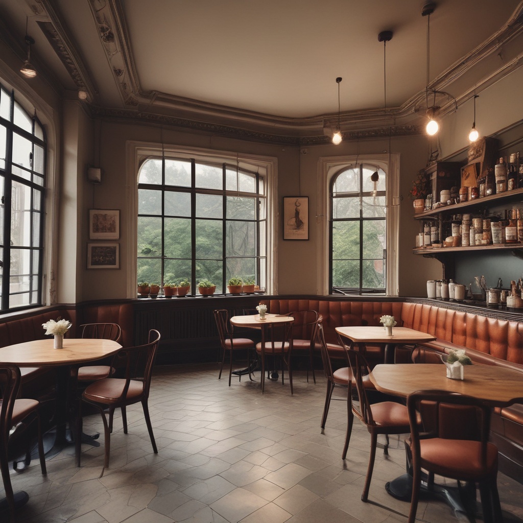 interior of the cafe